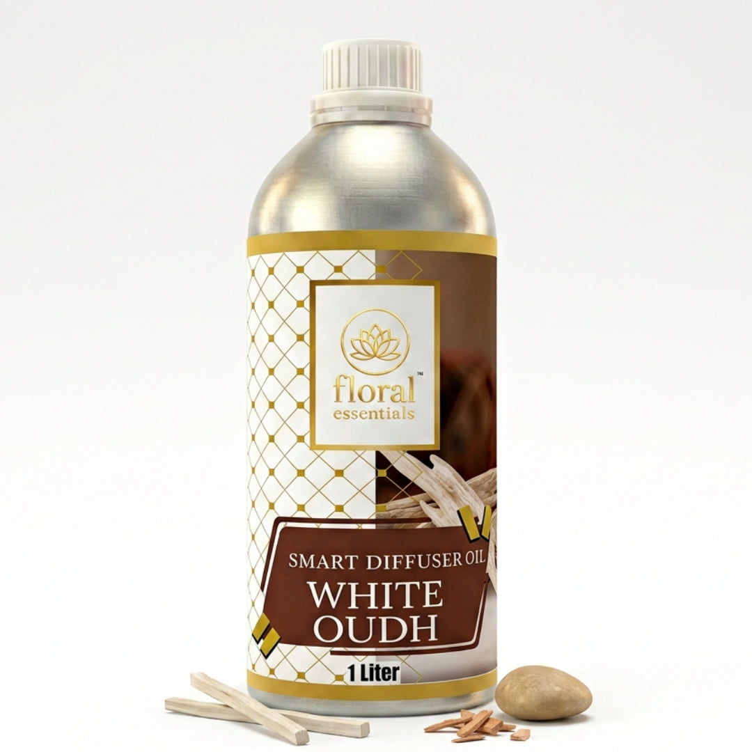 Floral Essentials White Oudh Smart Diffuser Oil 1L | Hotel Collection | Smart & Electric Diffuser Compatible