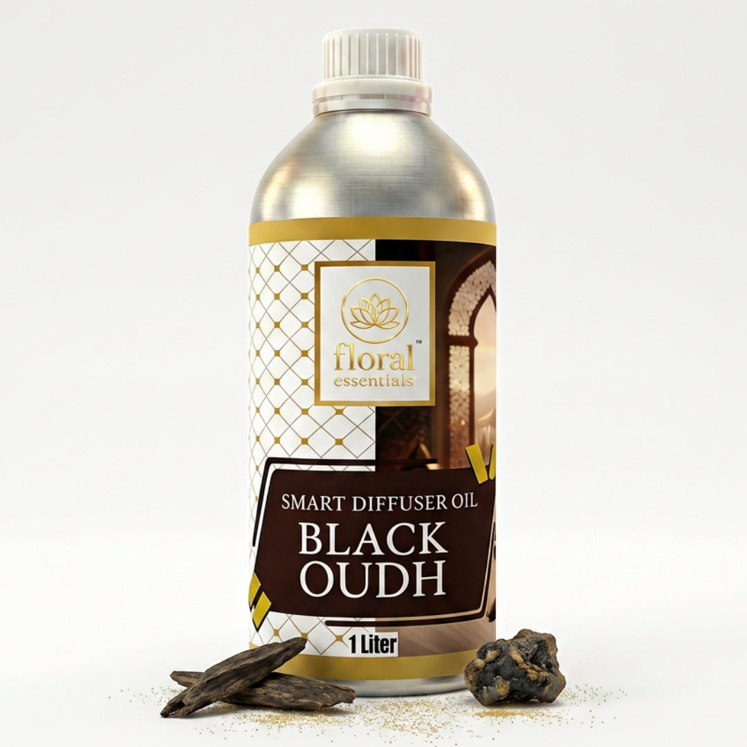 Floral Essentials Black Oudh Smart Diffuser Oil 1L | Premium Fragrance Oil for Smart Diffusers