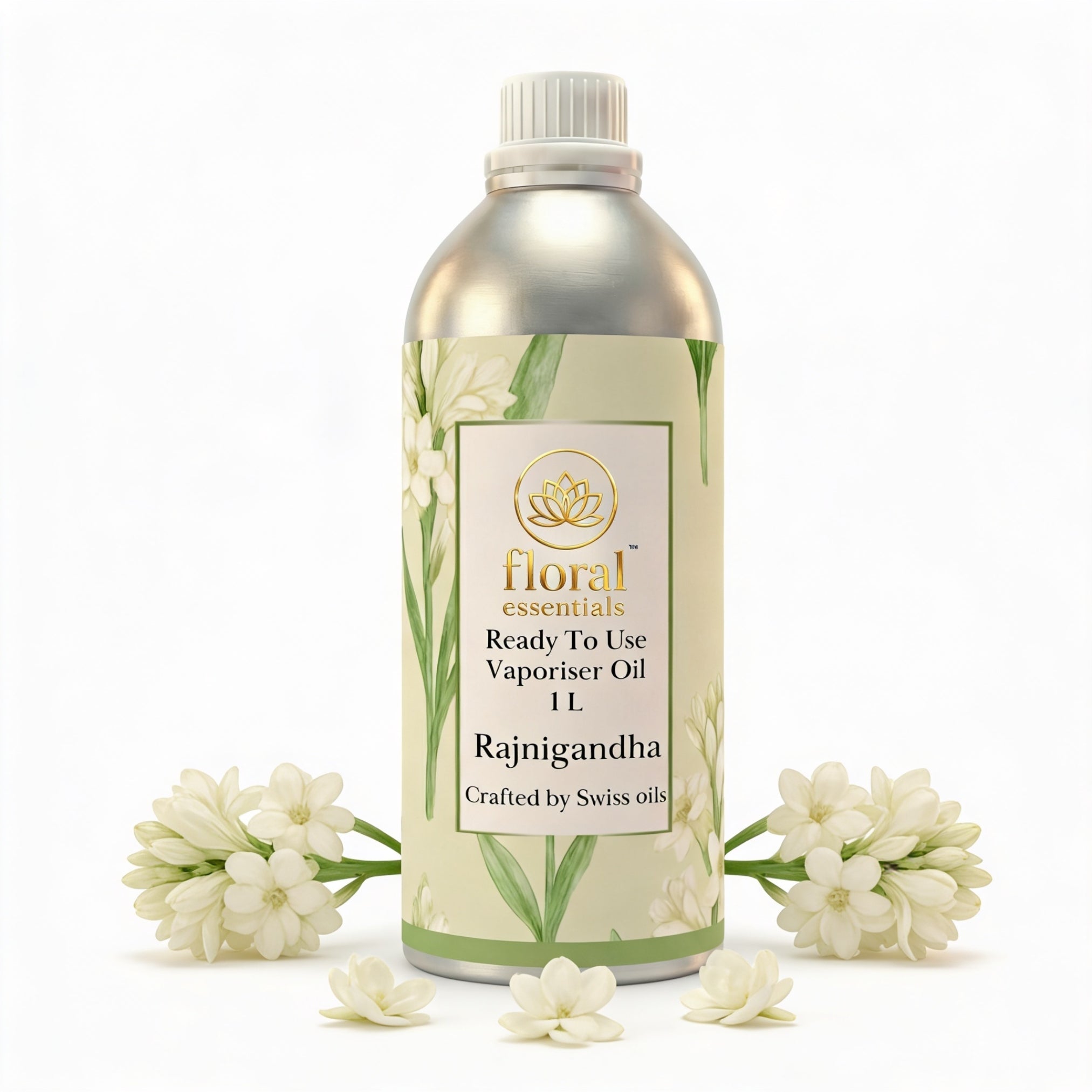 Floral Essentials Rajnigandha Vaporiser Oil 1L | Ready to Use Aroma Oil