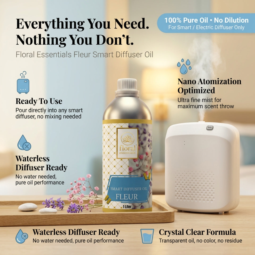 Floral Essentials Fleur Smart Diffuser Oil 1L | Hotel Collection Floral Fragrance