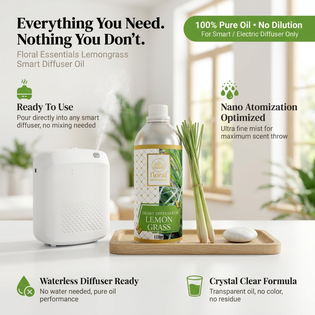 Floral Essentials Lemongrass Smart Diffuser Oil 1L | Hotel Collection