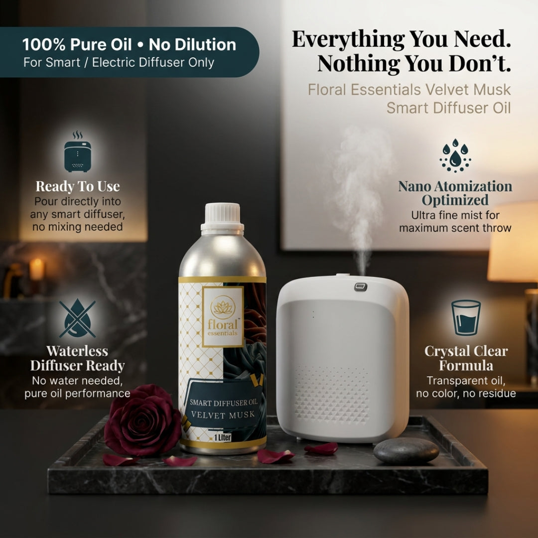 Floral Essentials Velvet Musk Smart Diffuser Oil 1L | Hotel Collection