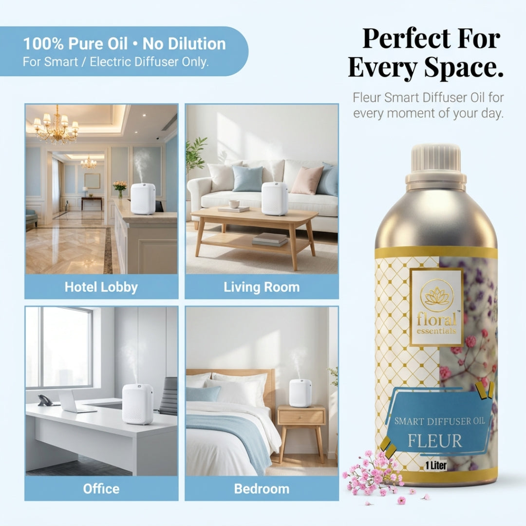 Floral Essentials Fleur Smart Diffuser Oil 1L | Hotel Collection Floral Fragrance