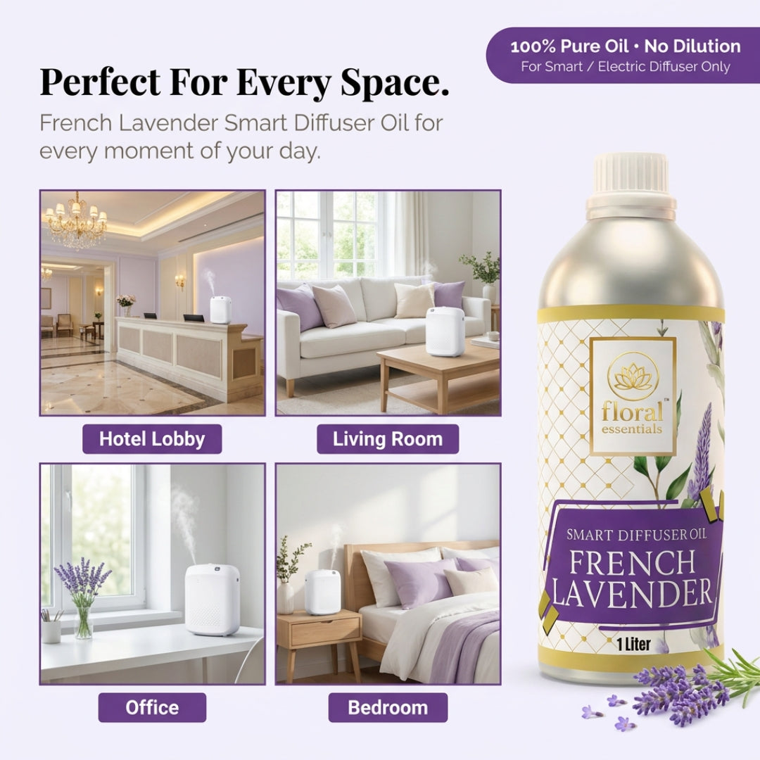 Floral Essentials French Lavender Smart Diffuser Oil 1L | Hotel Collection