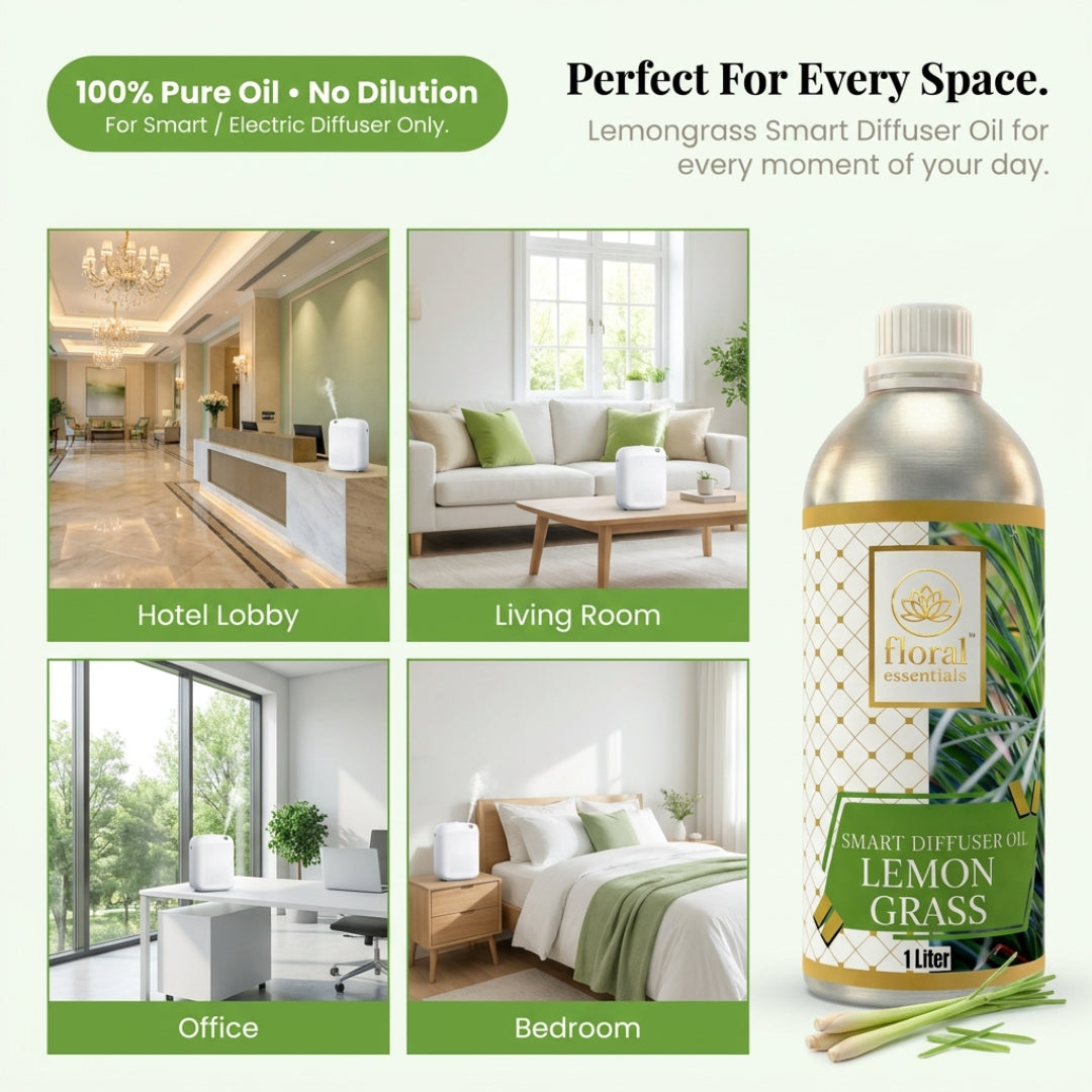 Floral Essentials Lemongrass Smart Diffuser Oil 1L | Hotel Collection