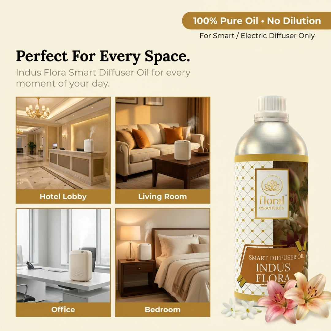 Floral Essentials Indus Flora Smart Diffuser Oil 1L | Hotel Collection