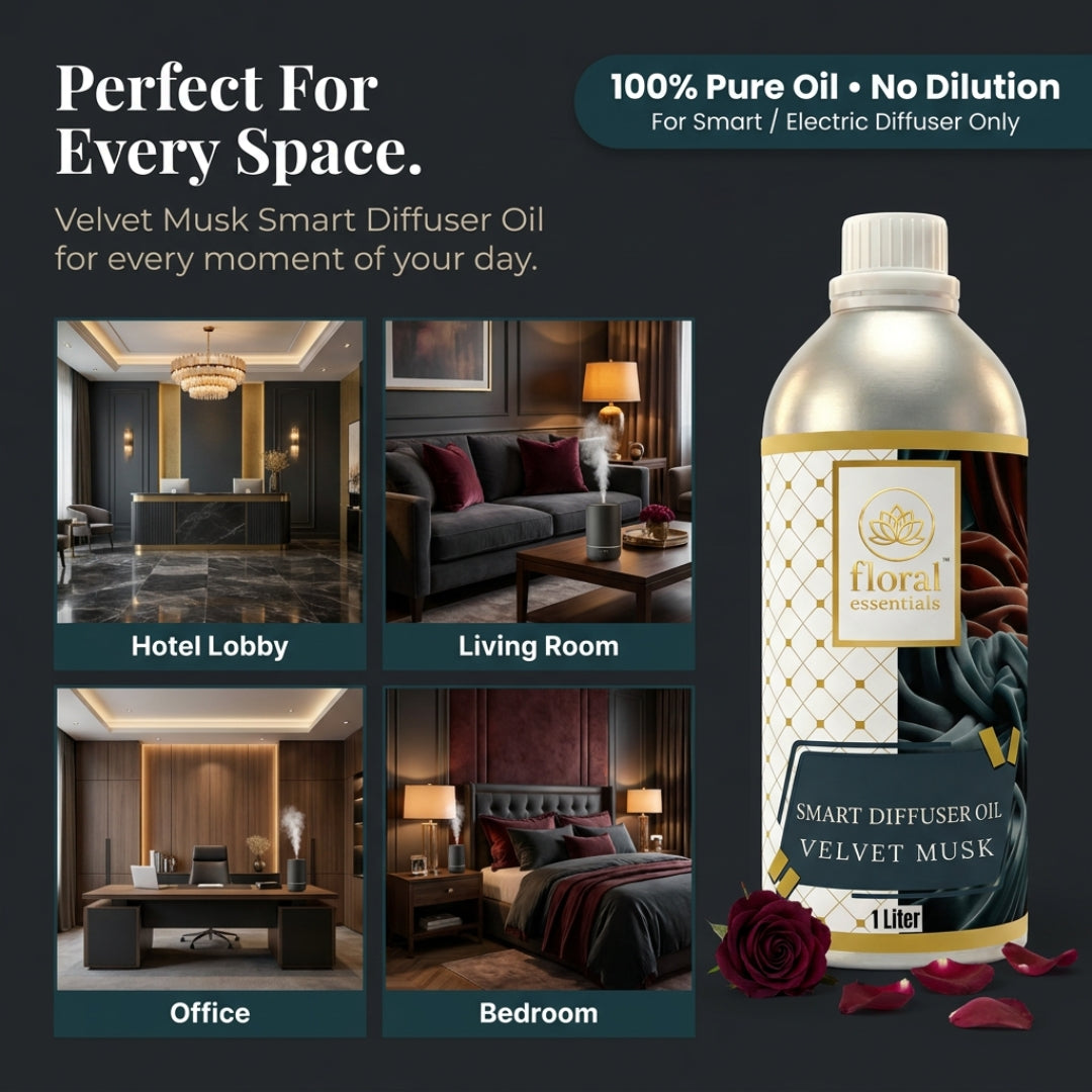 Floral Essentials Velvet Musk Smart Diffuser Oil 1L | Hotel Collection