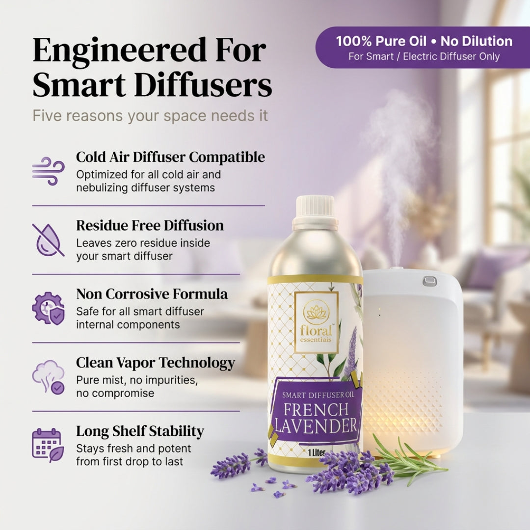 Floral Essentials French Lavender Smart Diffuser Oil 1L | Hotel Collection