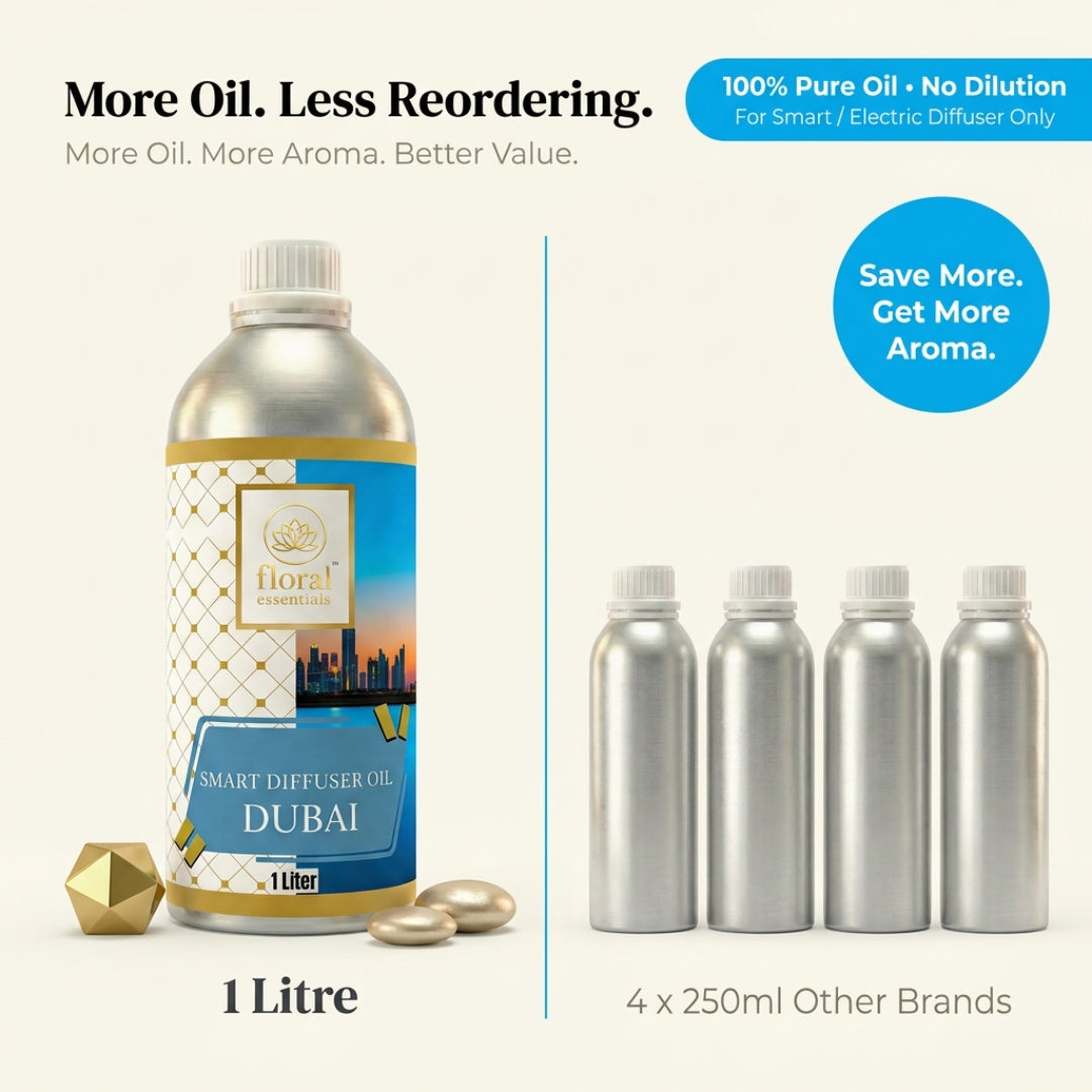 Floral Essentials Dubai Smart Diffuser Oil 1L | Premium Fragrance Oil for Smart Diffusers