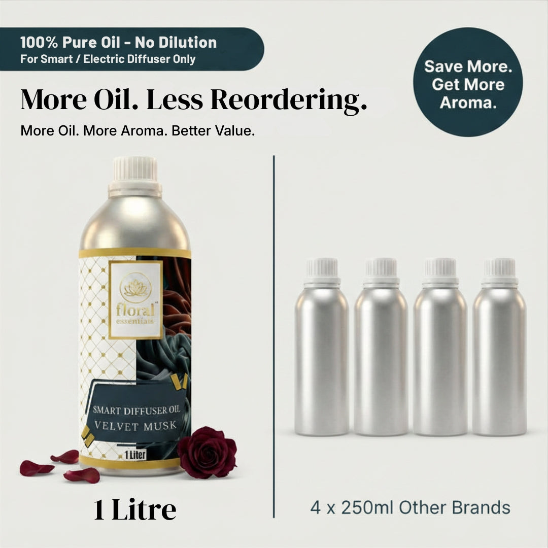 Floral Essentials Velvet Musk Smart Diffuser Oil 1L | Hotel Collection