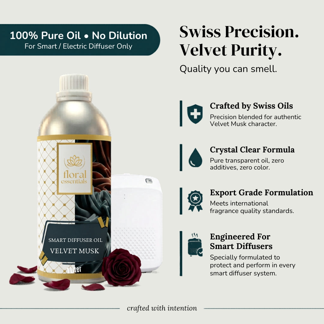 Floral Essentials Velvet Musk Smart Diffuser Oil 1L | Hotel Collection