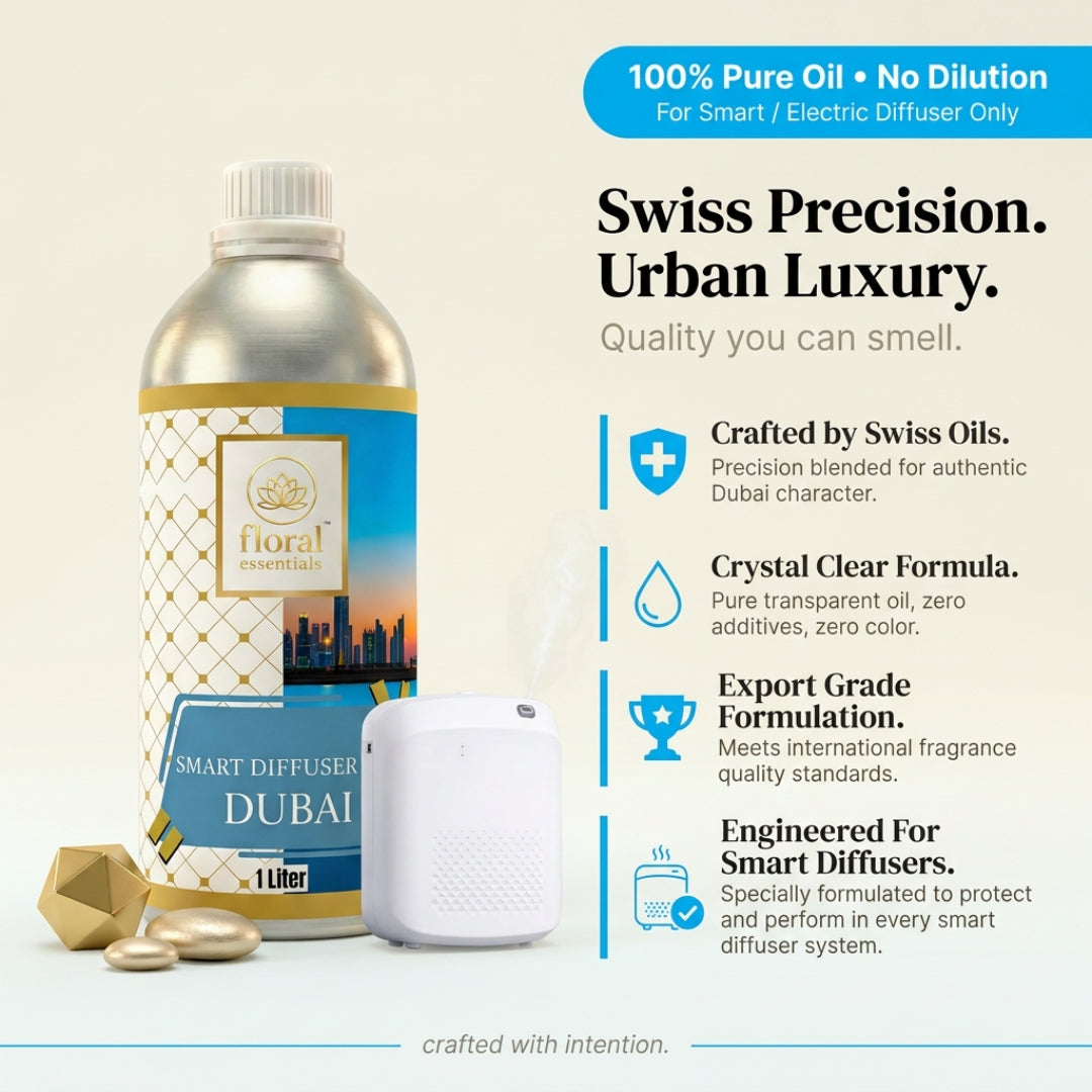 Floral Essentials Dubai Smart Diffuser Oil 1L | Premium Fragrance Oil for Smart Diffusers