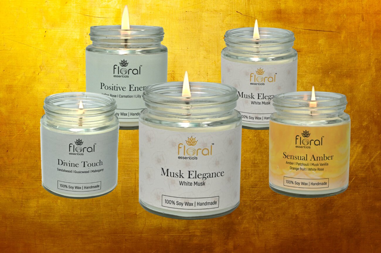 Soy wax aroma candles